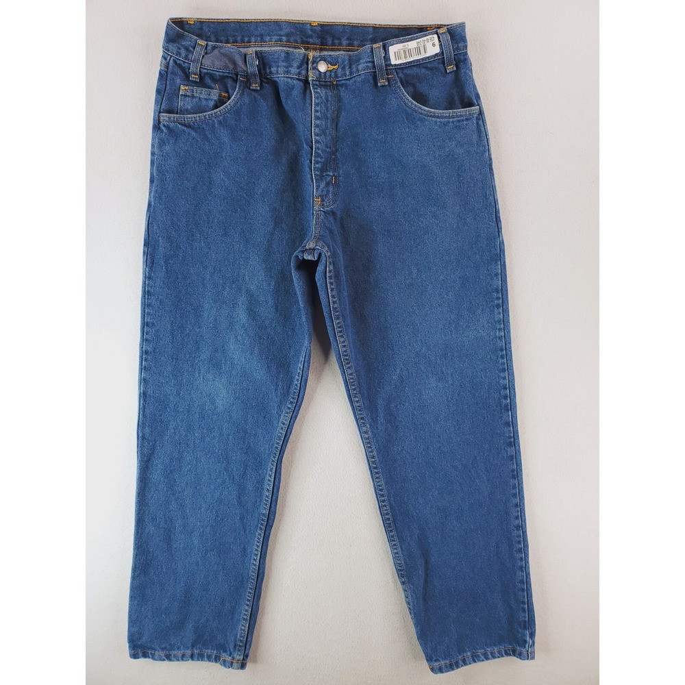 Steelguard Jeans Mens 36x32* Blue FR Flame Resistant Relaxed Tapered Workwear